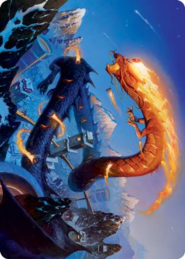 Atsushi, the Blazing Sky 1 Art Card [Kamigawa: Neon Dynasty Art Series] | Galaxy Games LLC