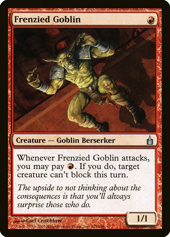 Frenzied Goblin [Ravnica: City of Guilds] | Galaxy Games LLC