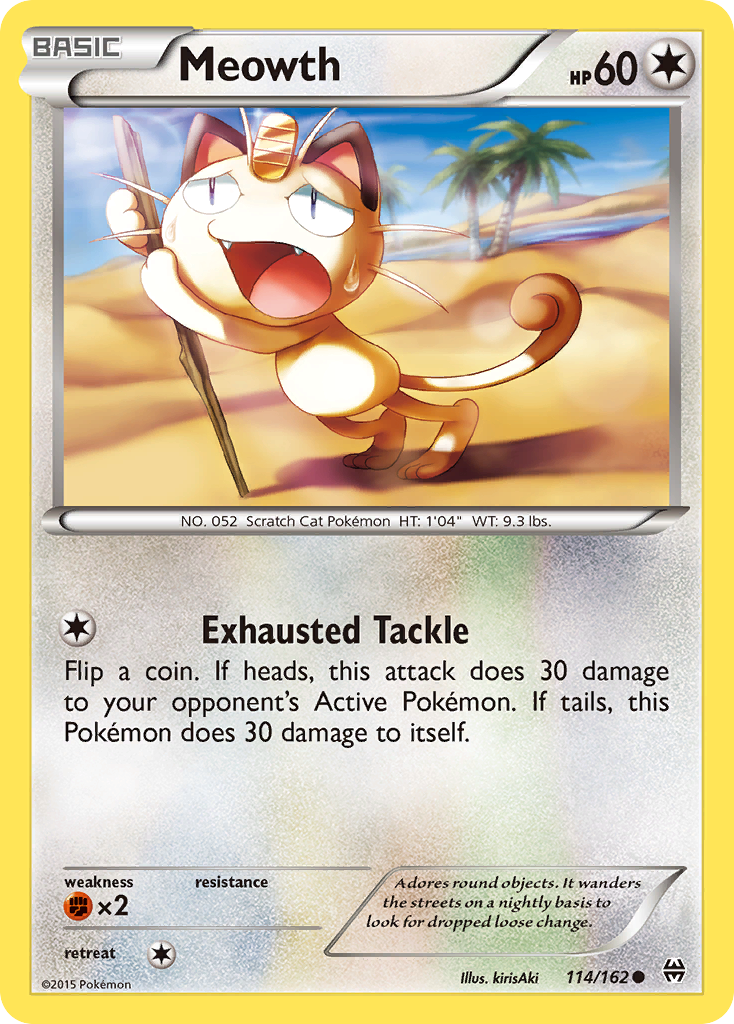 Meowth (114/162) [XY: BREAKthrough] | Galaxy Games LLC