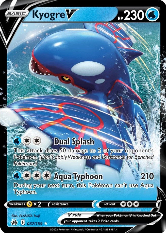 Kyogre V (037/159) [Sword & Shield: Crown Zenith] | Galaxy Games LLC