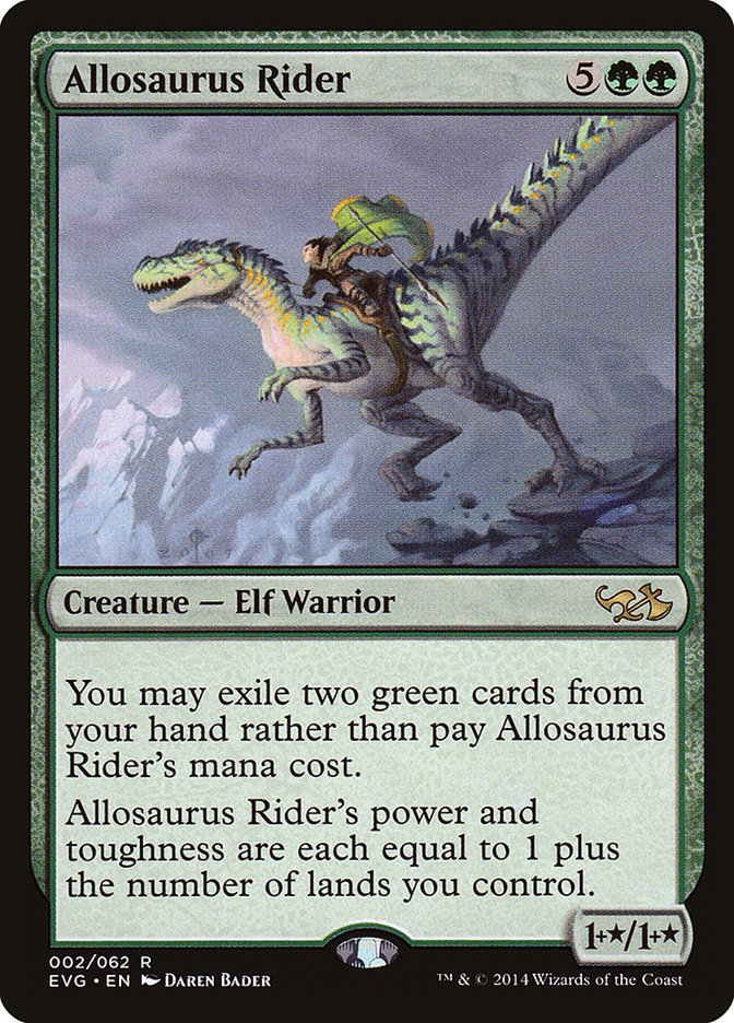 Allosaurus Rider (Elves vs. Goblins) [Duel Decks Anthology] | Galaxy Games LLC