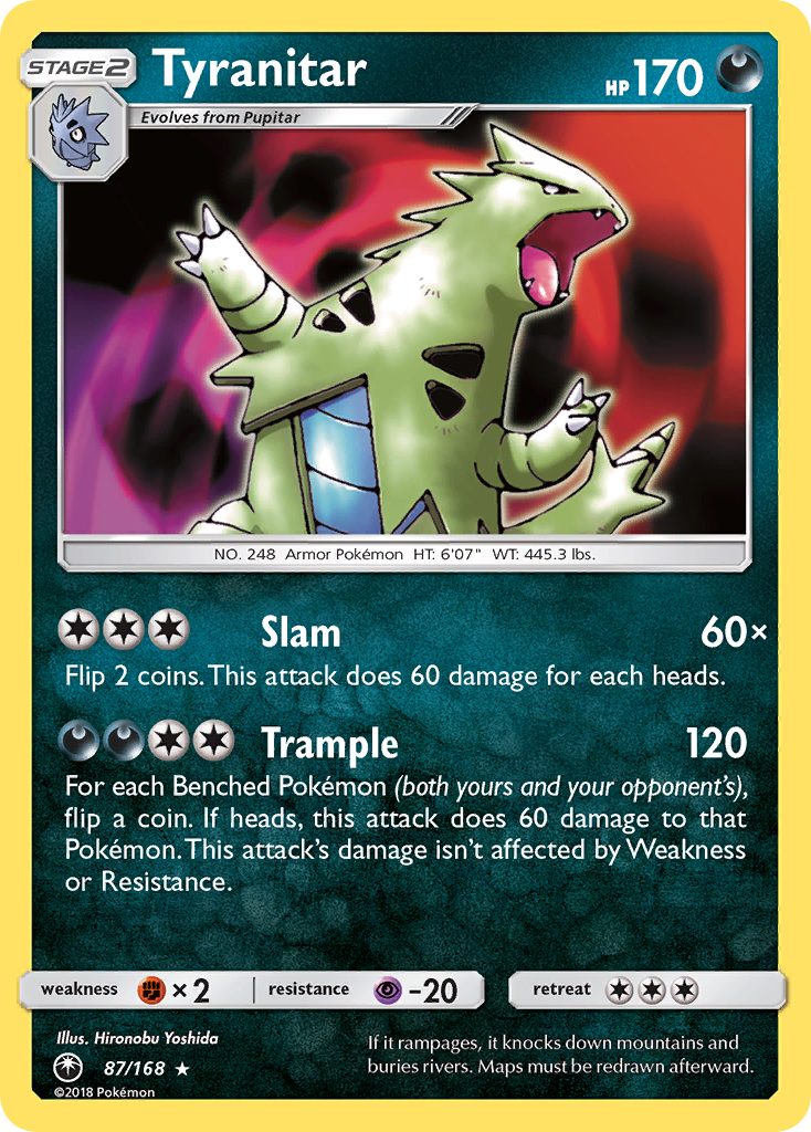 Tyranitar (87/168) [Sun & Moon: Celestial Storm] | Galaxy Games LLC