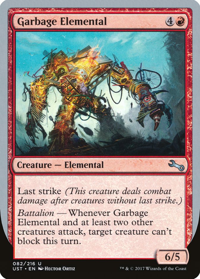 Garbage Elemental (6/5 Creature) [Unstable] | Galaxy Games LLC