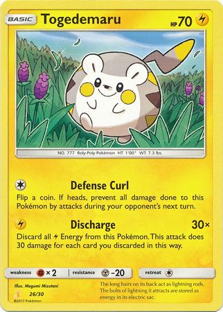 Togedemaru (26/30) [Sun & Moon: Trainer Kit - Alolan Raichu] | Galaxy Games LLC