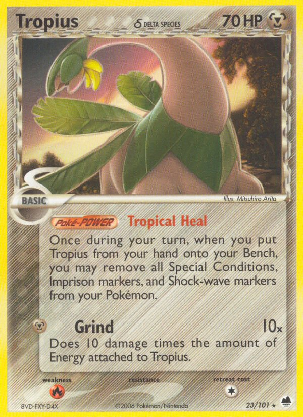 Tropius (23/101) (Delta Species) [EX: Dragon Frontiers] | Galaxy Games LLC