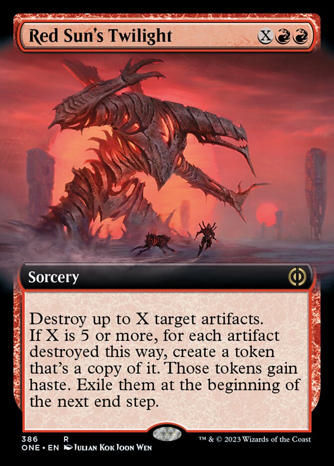 Red Sun's Twilight (Extended Art) [Phyrexia: All Will Be One] | Galaxy Games LLC