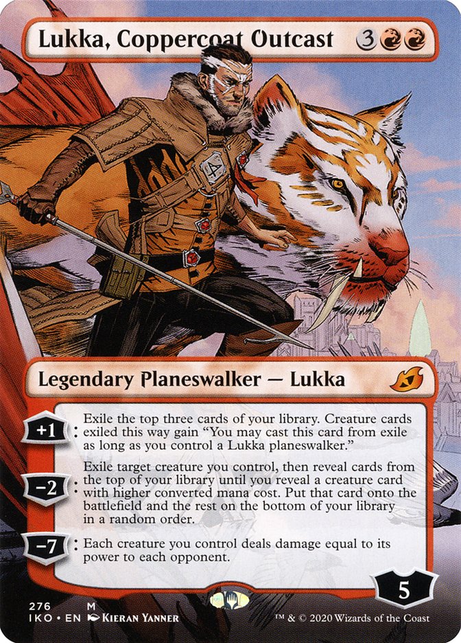 Lukka, Coppercoat Outcast (Borderless) [Ikoria: Lair of Behemoths] | Galaxy Games LLC