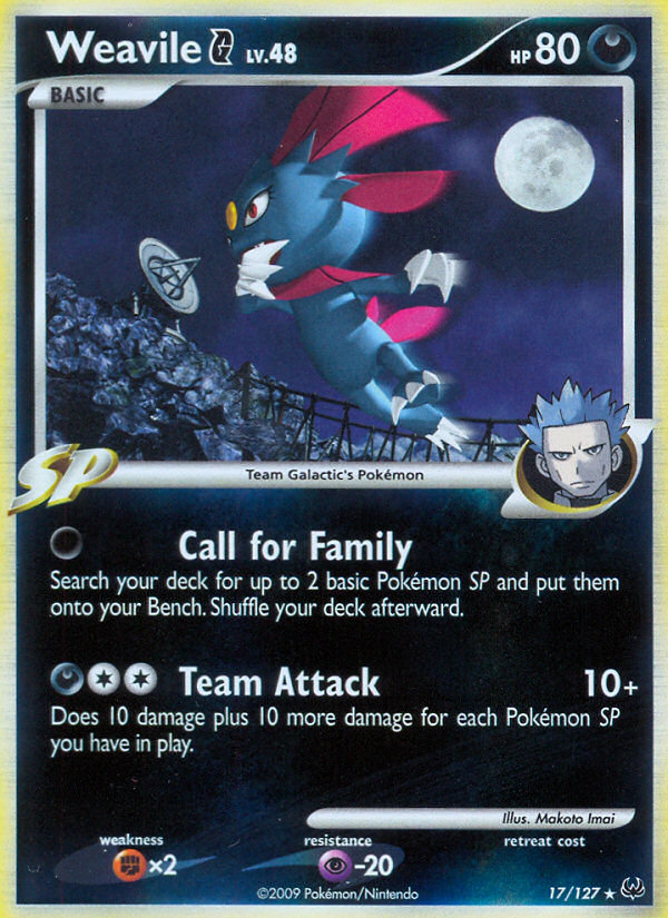 Weavile G (17/127) [Platinum: Base Set] | Galaxy Games LLC