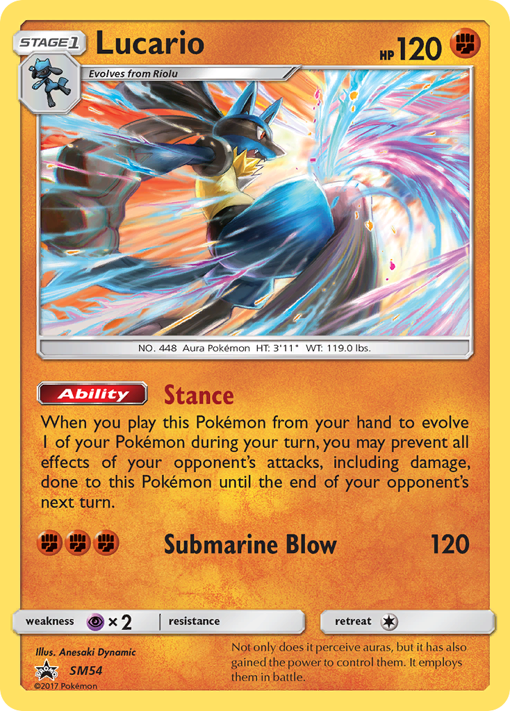 Lucario (SM54) [Sun & Moon: Black Star Promos] | Galaxy Games LLC