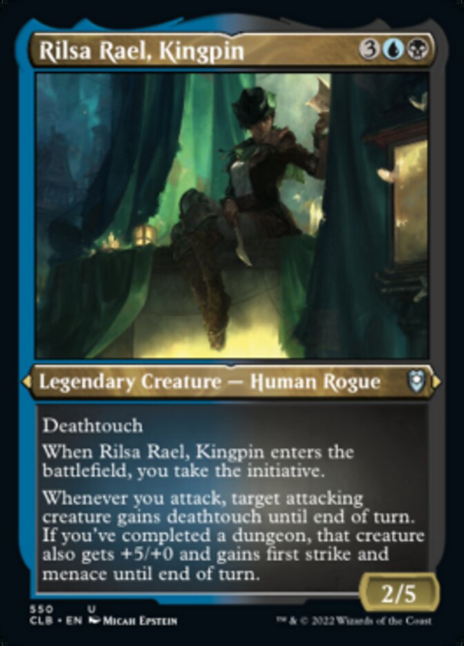 Rilsa Rael, Kingpin (Foil Etched) [Commander Legends: Battle for Baldur's Gate] | Galaxy Games LLC