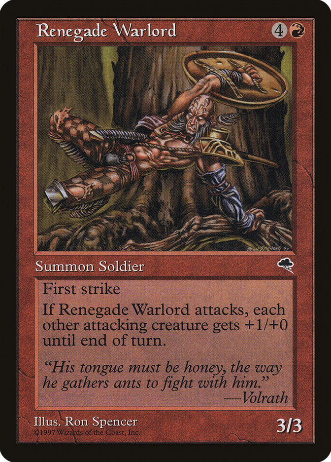 Renegade Warlord [Tempest] | Galaxy Games LLC