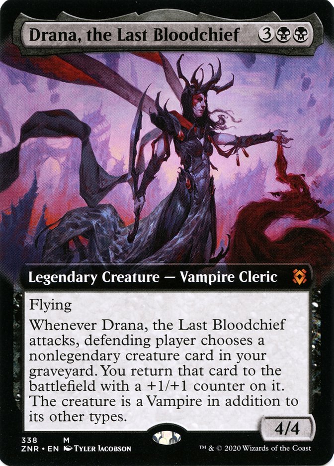 Drana, the Last Bloodchief (Extended Art) [Zendikar Rising] | Galaxy Games LLC