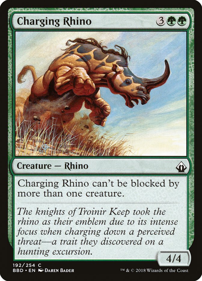Charging Rhino [Battlebond] | Galaxy Games LLC