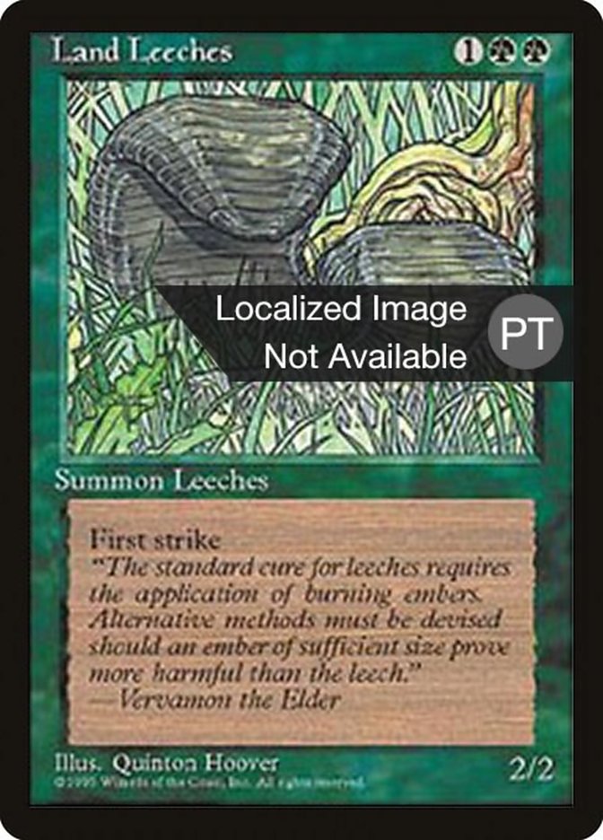 Land Leeches [Fourth Edition (Foreign Black Border)] | Galaxy Games LLC