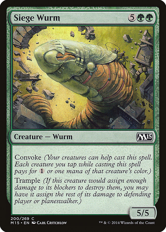 Siege Wurm [Magic 2015] | Galaxy Games LLC