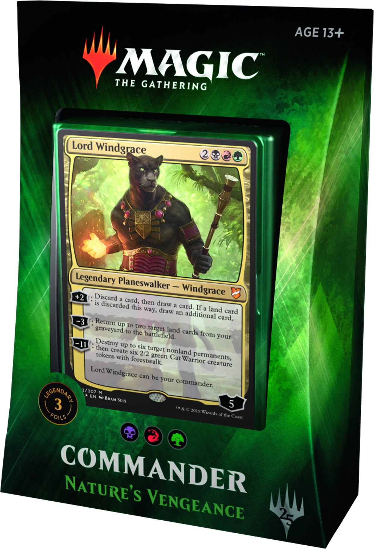 Commander 2018 - Commander Deck (Nature's Vengeance) | Galaxy Games LLC