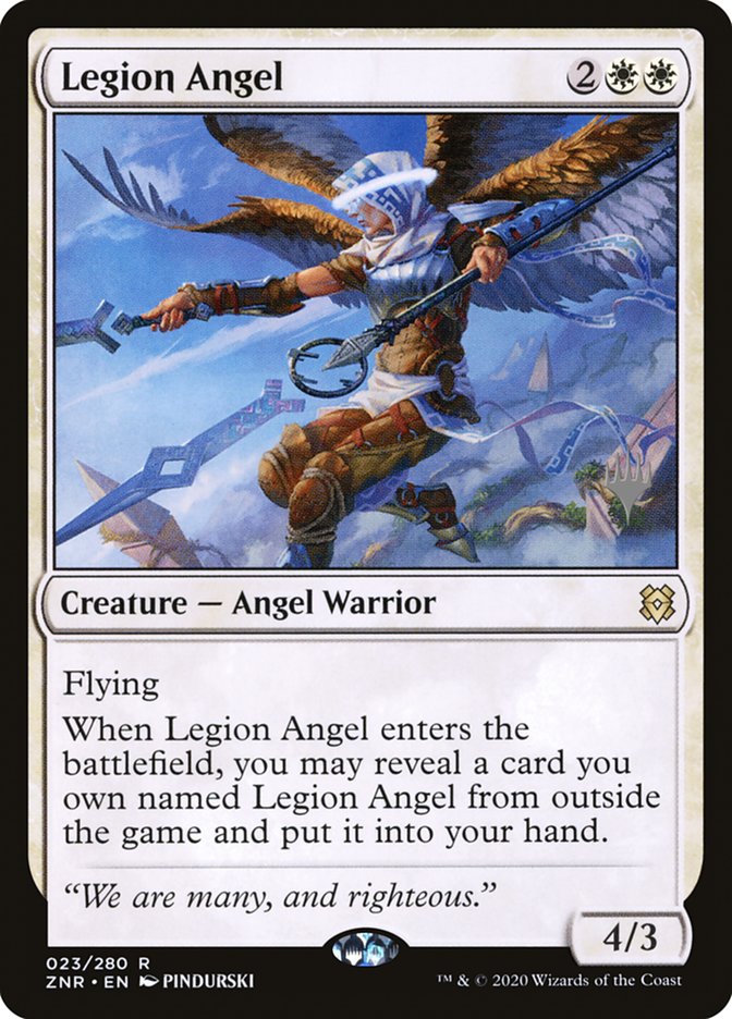 Legion Angel (Promo Pack) [Zendikar Rising Promos] | Galaxy Games LLC