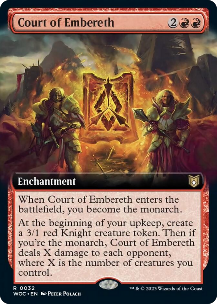 Court of Embereth (Extended Art) [Wilds of Eldraine Commander] | Galaxy Games LLC