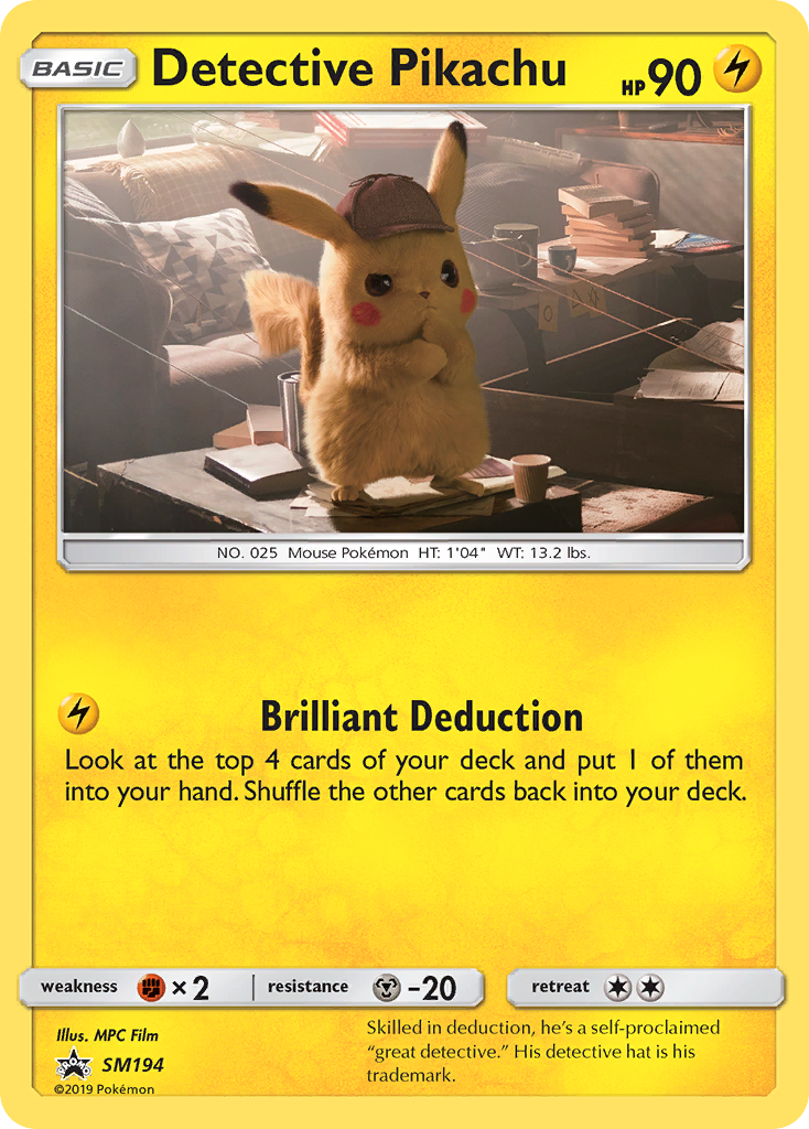 Detective Pikachu (SM194) [Sun & Moon: Black Star Promos] | Galaxy Games LLC