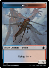 Soldier // Insect Double-Sided Token [March of the Machine Commander Tokens] | Galaxy Games LLC