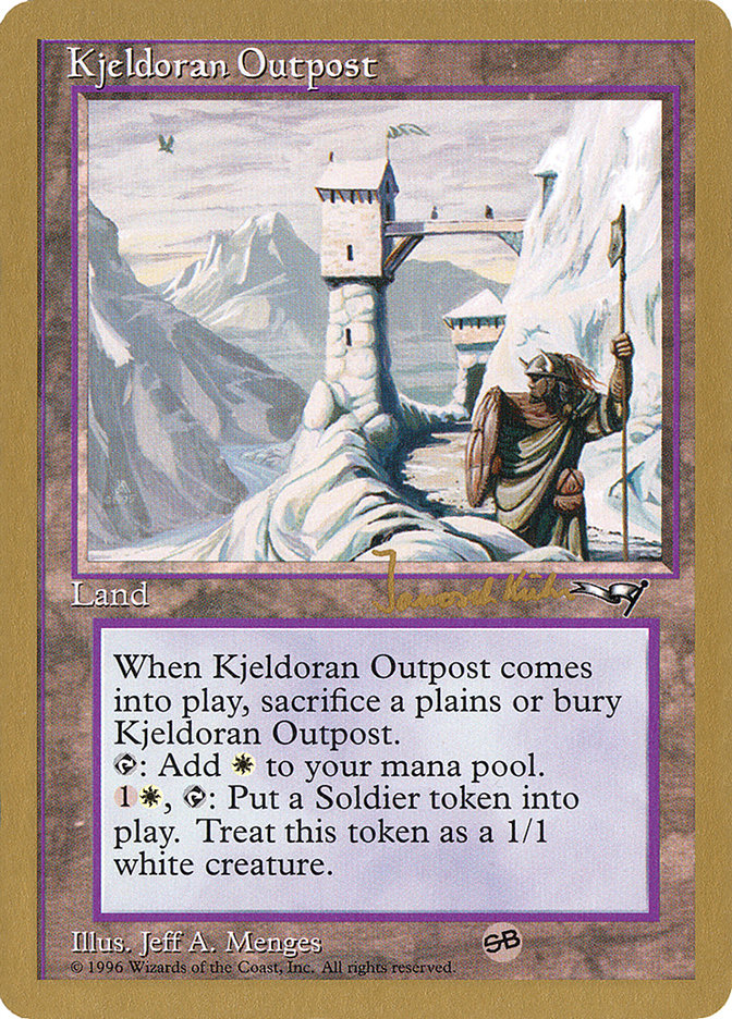 Kjeldoran Outpost (Janosch Kuhn) [World Championship Decks 1997] | Galaxy Games LLC