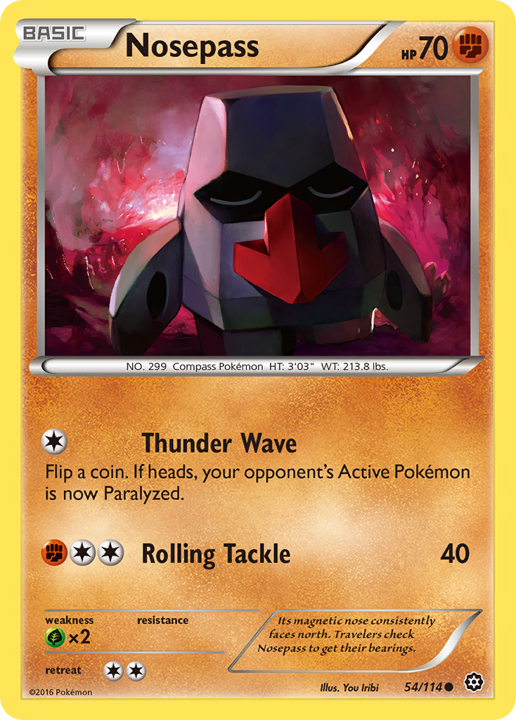 Nosepass (54/114) [XY: Steam Siege] | Galaxy Games LLC