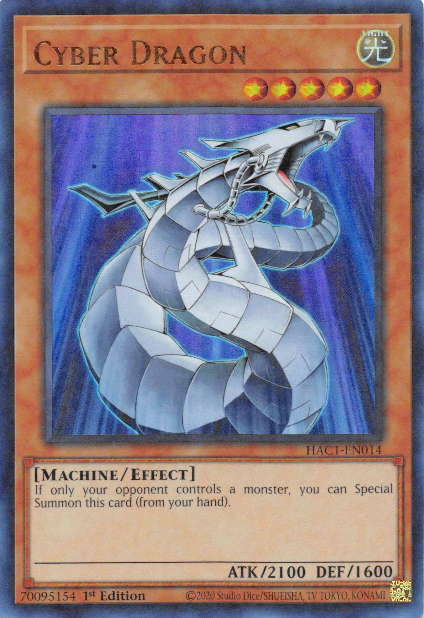 Cyber Dragon (Duel Terminal) [HAC1-EN014] Parallel Rare | Galaxy Games LLC