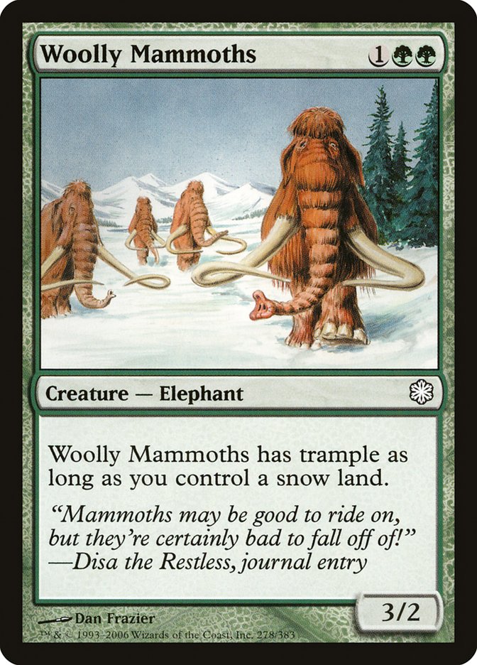 Woolly Mammoths [Coldsnap Theme Decks] | Galaxy Games LLC