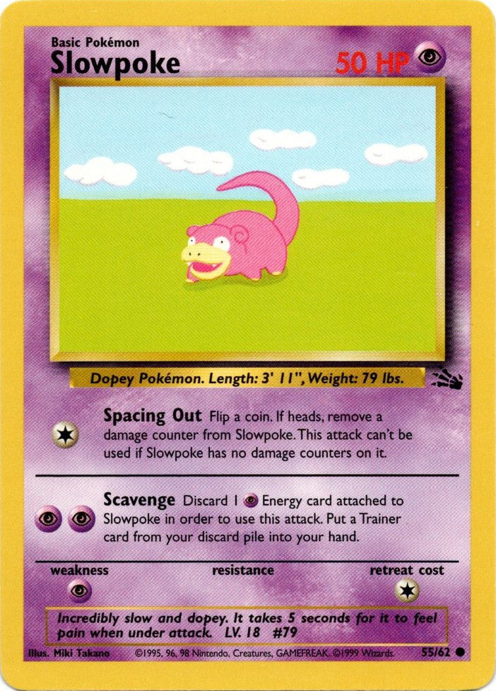 Slowpoke (55/62) [Fossil Unlimited] | Galaxy Games LLC