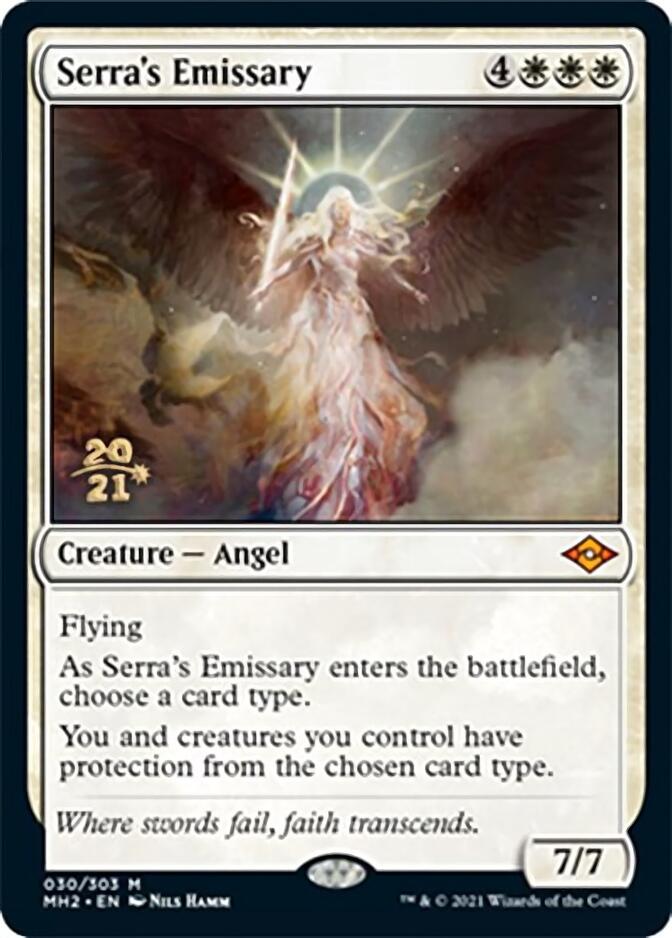 Serra's Emissary [Modern Horizons 2 Prerelease Promos] | Galaxy Games LLC