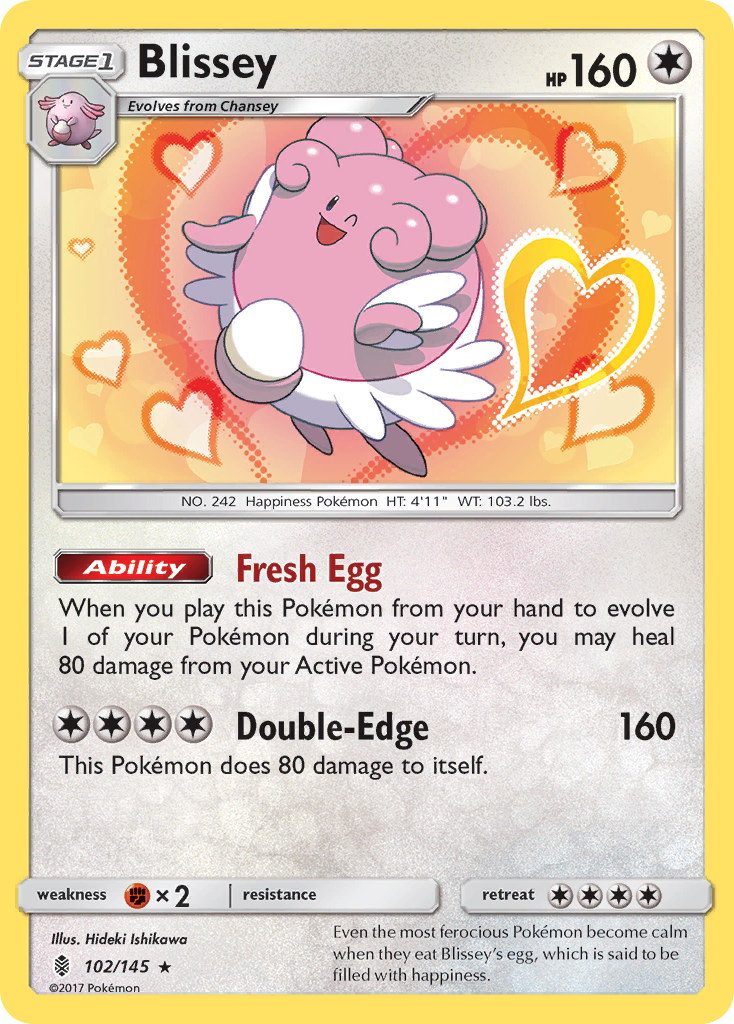 Blissey (102/145) [Sun & Moon: Guardians Rising] | Galaxy Games LLC