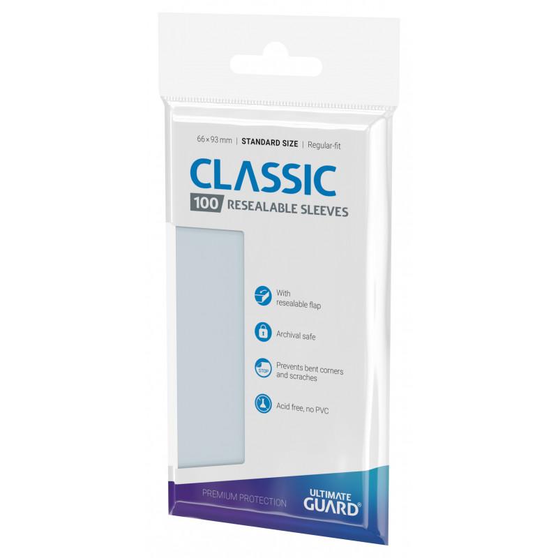 Classic Sleeves Resealable - Standard Size 100ct | Galaxy Games LLC