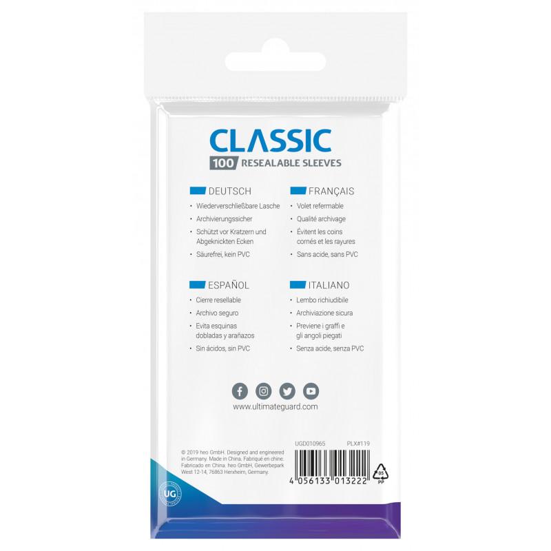 Classic Sleeves Resealable - Standard Size 100ct | Galaxy Games LLC