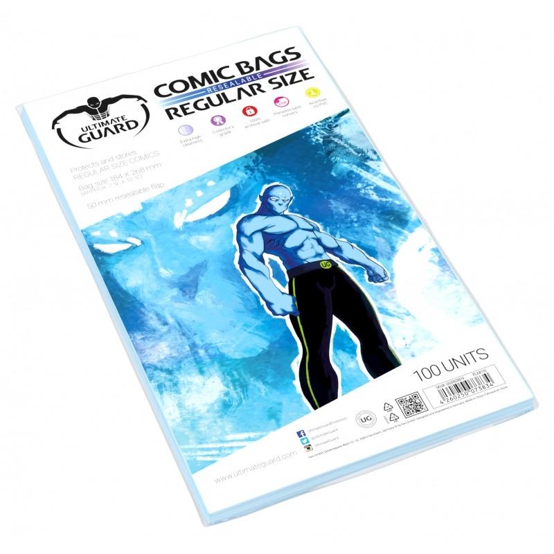 Comic Bags Resealable Regular Size | Galaxy Games LLC