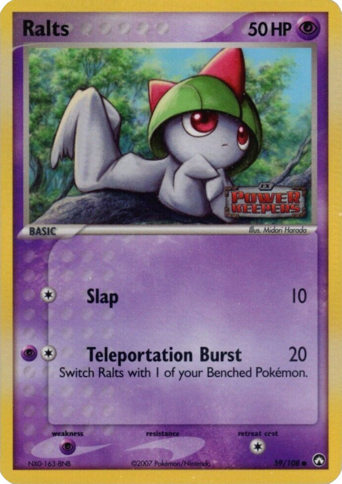 Ralts (59/108) (Stamped) [EX: Power Keepers] | Galaxy Games LLC