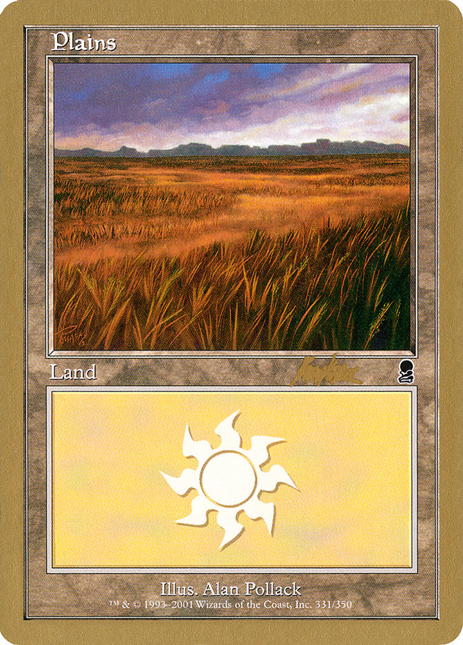 Plains (bk331a) (Brian Kibler) [World Championship Decks 2002] | Galaxy Games LLC