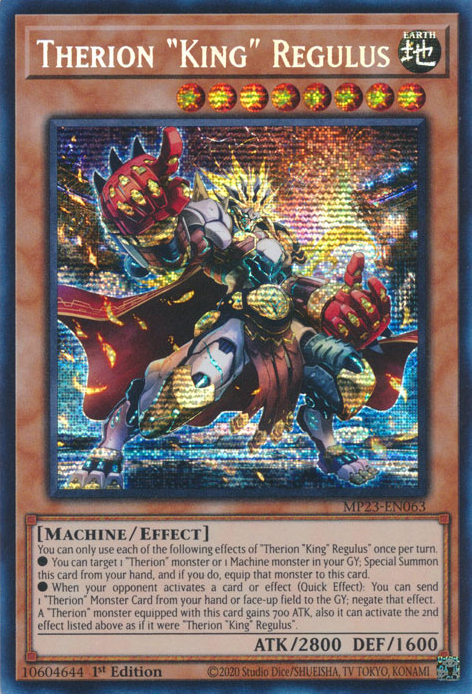 Therion "King" Regulus [MP23-EN063] Prismatic Secret Rare | Galaxy Games LLC