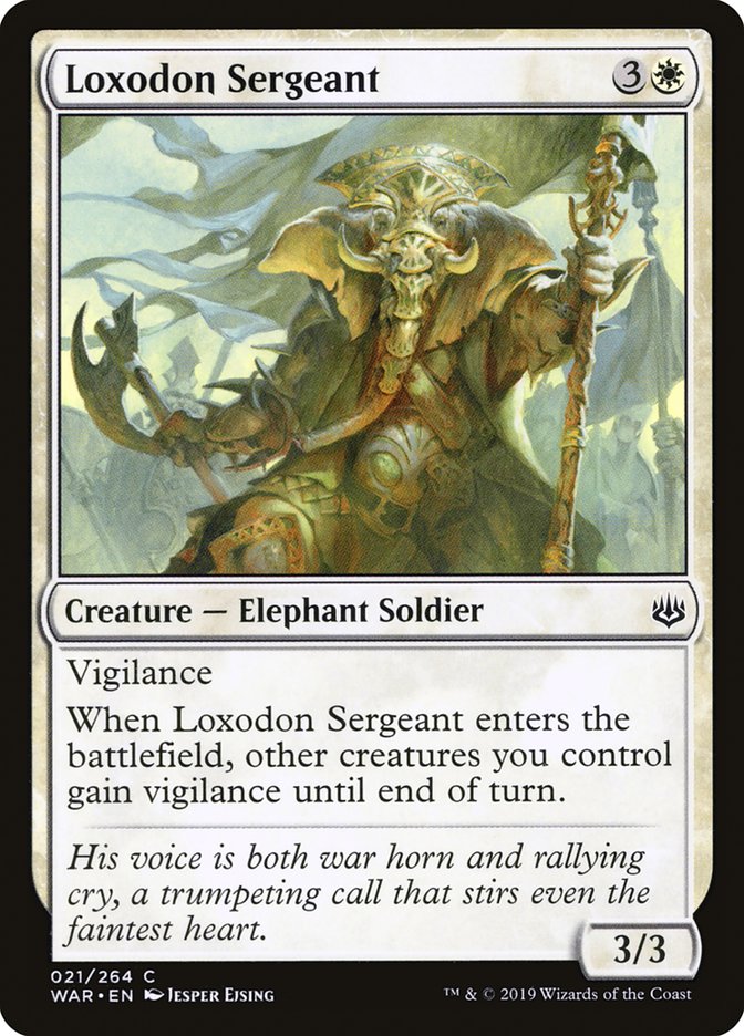 Loxodon Sergeant [War of the Spark] | Galaxy Games LLC