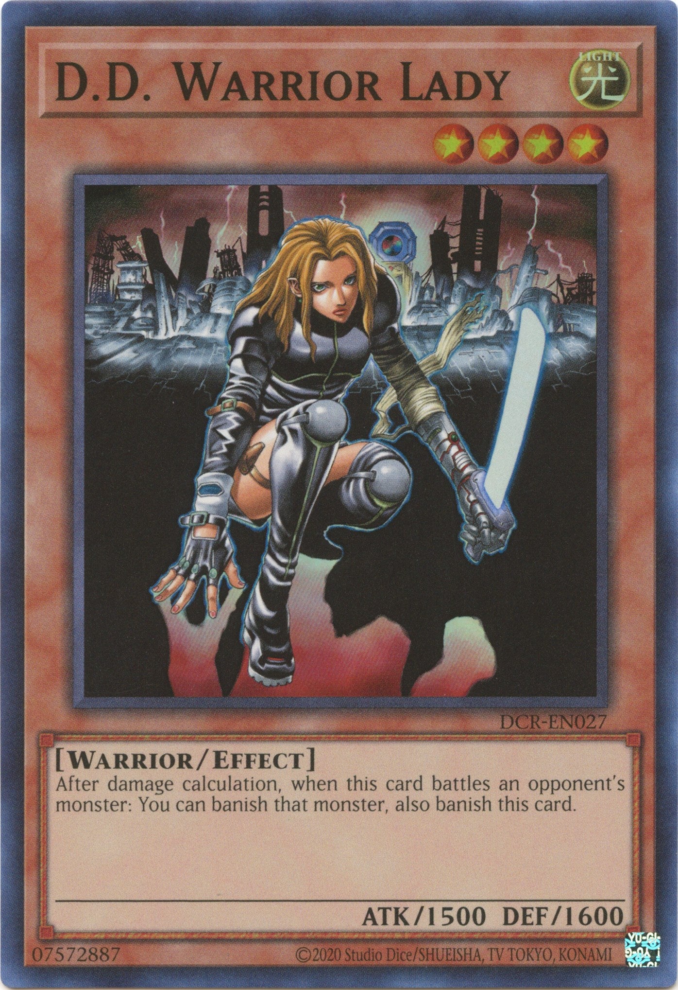 D.D. Warrior Lady (25th Anniversary) [DCR-EN027] Super Rare | Galaxy Games LLC