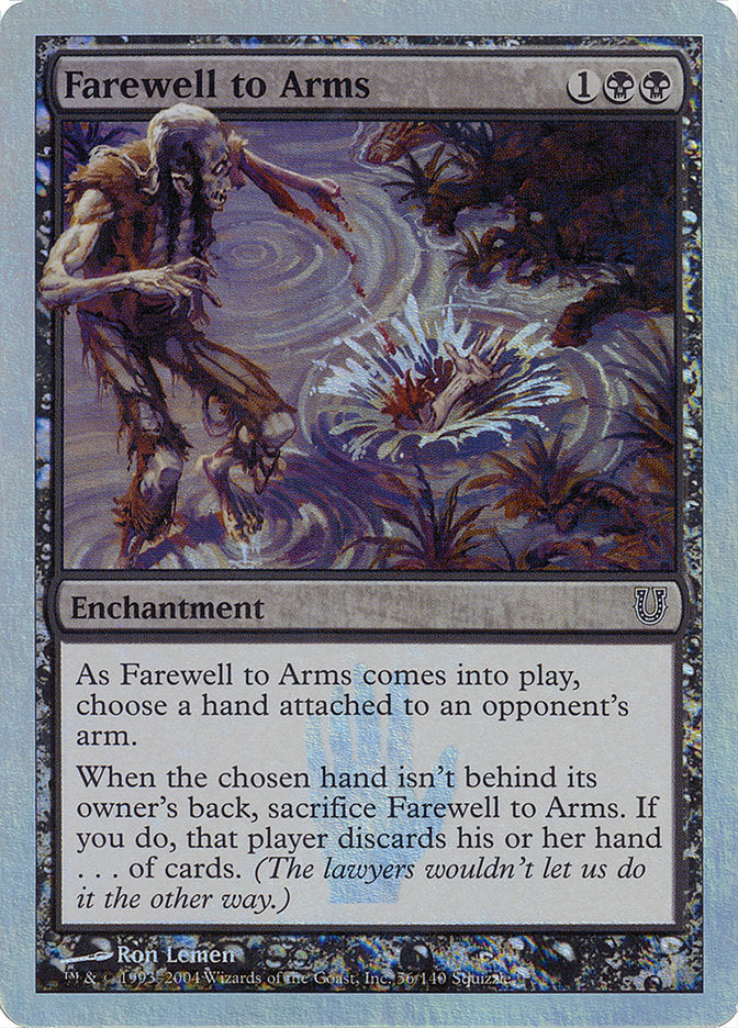 Farewell to Arms (Alternate Foil) [Unhinged] | Galaxy Games LLC