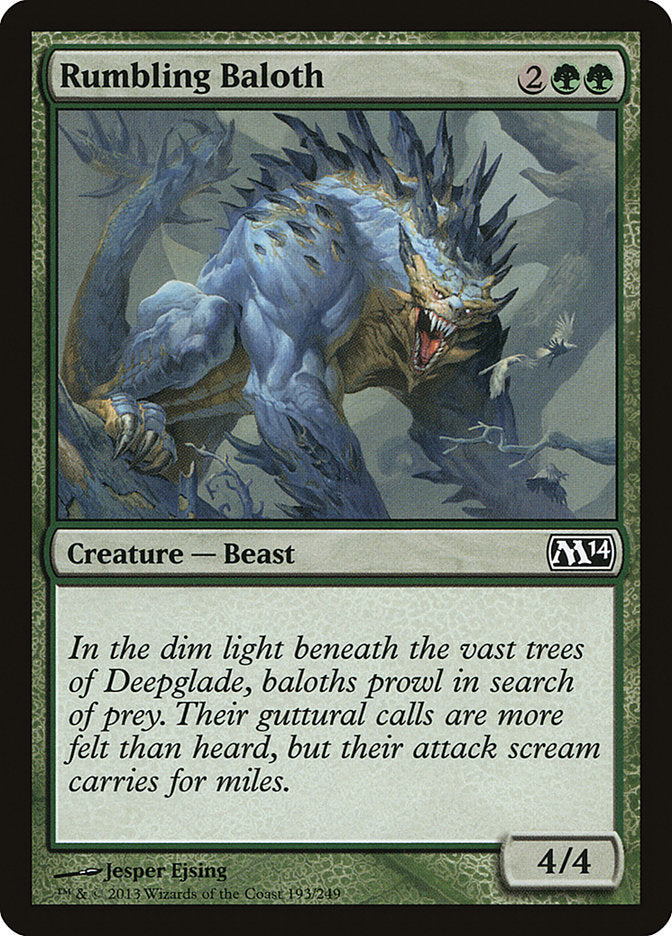Rumbling Baloth [Magic 2014] | Galaxy Games LLC