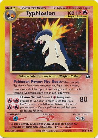 Typhlosion (18/111) [Neo Genesis Unlimited] | Galaxy Games LLC