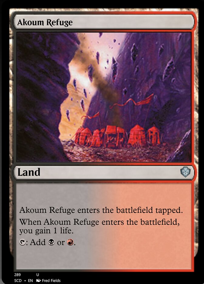 Akoum Refuge [Starter Commander Decks] | Galaxy Games LLC