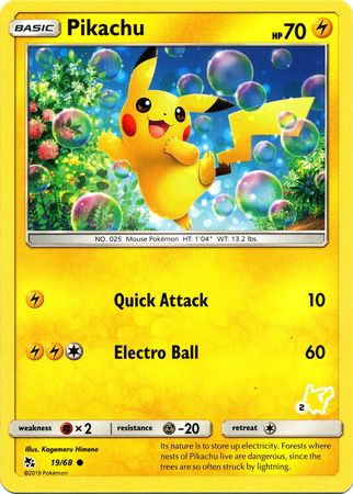 Pikachu (19/68) (Pikachu Stamp #2) [Battle Academy 2020] | Galaxy Games LLC