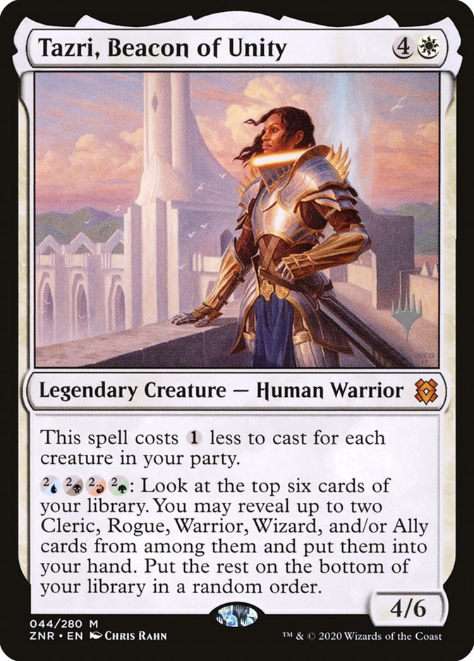 Tazri, Beacon of Unity (Promo Pack) [Zendikar Rising Promos] | Galaxy Games LLC