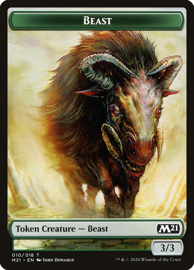 Beast Token [Core Set 2021 Tokens] | Galaxy Games LLC