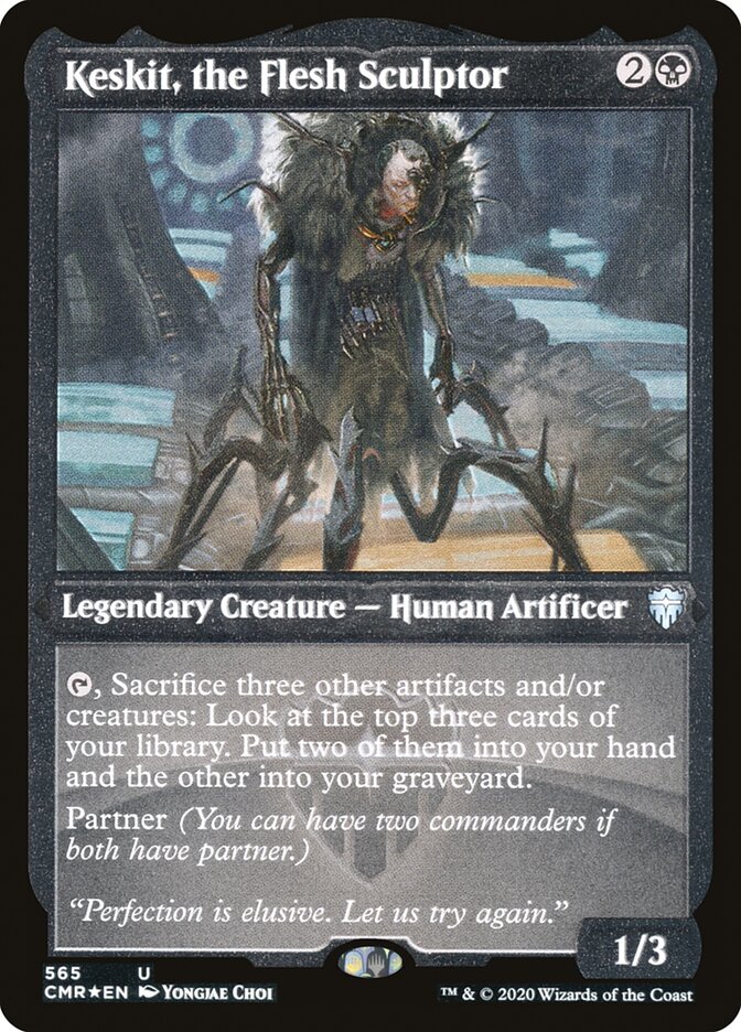 Keskit, the Flesh Sculptor (Etched) [Commander Legends] | Galaxy Games LLC