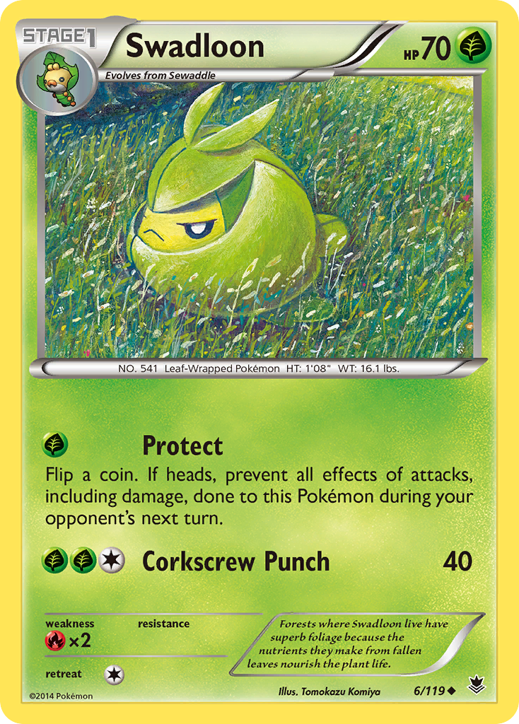 Swadloon (6/119) [XY: Phantom Forces] | Galaxy Games LLC