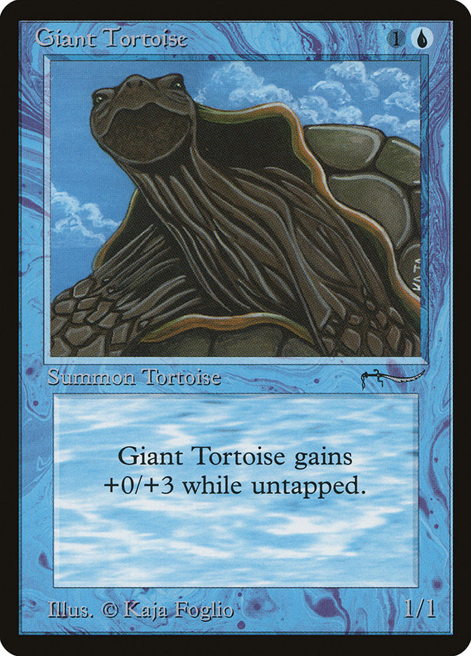 Giant Tortoise (Dark Mana Cost) [Arabian Nights] | Galaxy Games LLC