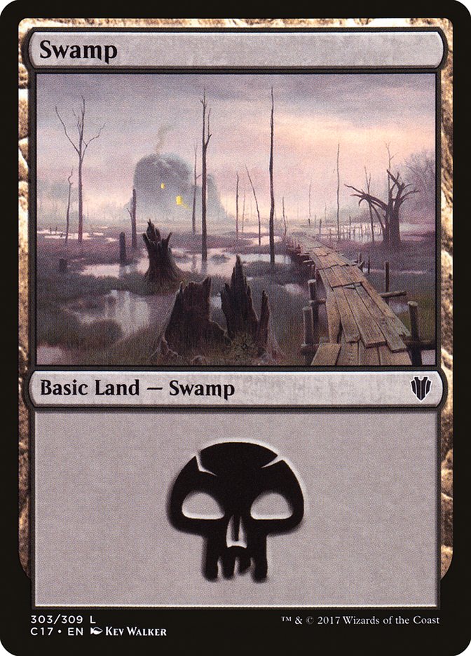 Swamp (303) [Commander 2017] | Galaxy Games LLC